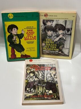Lot of 3 John D. Fitzgerald The Great Brain Series Vintage Paperback Books